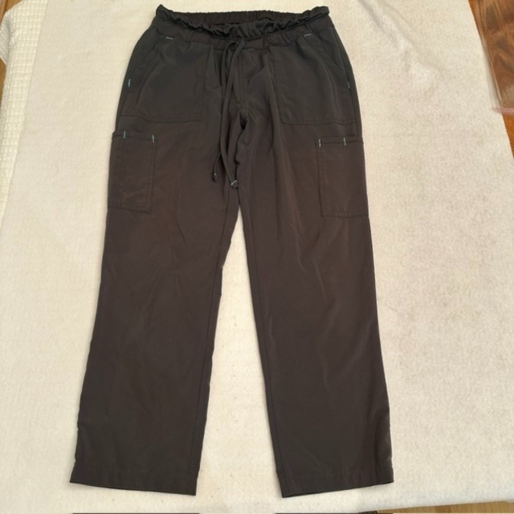Scrubstar Cargo Scrub Pants Womens Pewter Gray Small WM01B072 Polyester Spandex